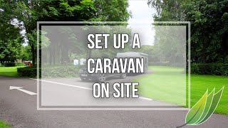 How to set a caravan up on a camp site [upl. by Ailsa]