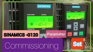 SINAMICS G120 Commissioning reviewSIEMENS drive [upl. by Ashly]