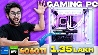 All White Themed Gaming PC Build  i7 12700KF RTX 4060Ti Ft kryptronixgaming [upl. by Callista]