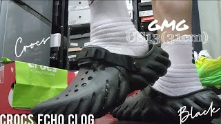 Crocs Echo Clog  Black 2023  On Feet  GARY笙開箱GARY UNBOXING [upl. by Donata]