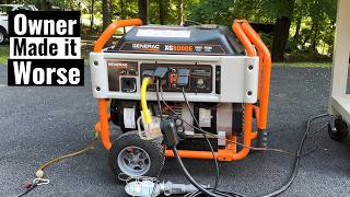 Generac XG8000e Not Running Well  Likely Never Ran Well [upl. by Annayoj851]