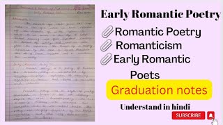 Early Romantic Poets  Early Romantic Poetry  Ramantic Poetry  Romanticism [upl. by Etnuahs]