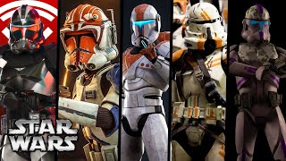 Every Single Clone Trooper Type  Variant Explained All Known 36 Types 2022 UPDATED CANON [upl. by Tilly]