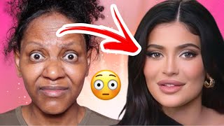 Makeup Transformation Kylie Jenner makeup lacefrontwig [upl. by Rohclem]