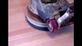 buffing hardwood floors [upl. by Kinnie]