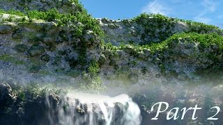 Create Gorgeous Waterfalls  Blender Tutorial  02  Realistic Environment [upl. by Nailliw5]