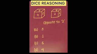 Dice reasoning questions  important dice problems  reasoning classes  Dice reasoning [upl. by Doowyah]