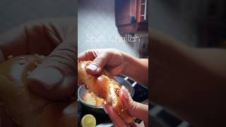 Challah using white spelt flour Surprisingly delicious Easy to knead so worth it💕speltchallah [upl. by Airtina]