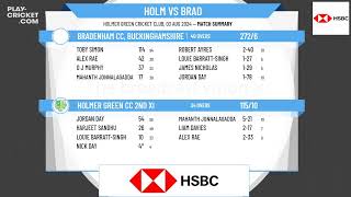 Holmer Green CC 2nd XI v Bradenham CC Buckinghamshire 1st XI [upl. by Revorg]