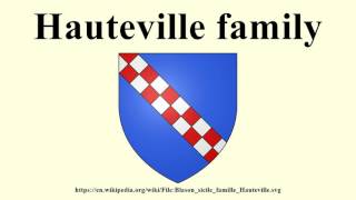 Hauteville family [upl. by Neema34]