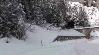 Schlittenfahrt 2017 von Preda nach Bergün [upl. by Eelarac]