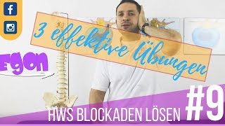 HWS Blockaden selber lösen Wenn Du diese 3 Übungen anwendest dann [upl. by Yanat]