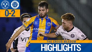 2425 HIGHLIGHTS  Shrewsbury Town 02 Stockport County  visitors pick up three points [upl. by Ymmik]