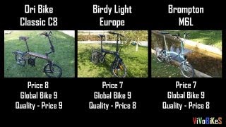 Brompton VS Birdy VS Ori C Compare [upl. by Dalenna]