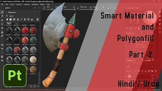 Beginners Guide to Substance Painter Smart Materials and Polygon Fill Tool Tutorial [upl. by Esimaj402]