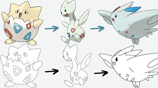 Cómo dibujar TOGEPI TOGETIC y TOGEKISS POKEMON  Pokemon Evolution [upl. by Lorusso]