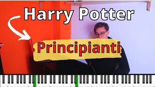 Harry Potter AL PIANO  Tutorial dettagliato solo per Principianti [upl. by Ardella]