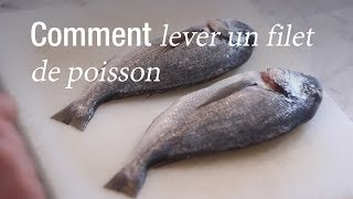 Lever un filet de poisson  Technique  CuisineAZ [upl. by Rayham]