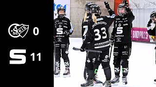 Highlights Elitserien Dam  KS Bandy  Sandvikens AIK [upl. by Cris]