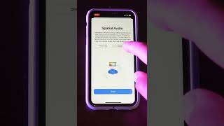 How to Turn On Spatial Audio and Set Up Personalized Spatial Audio shorts [upl. by Aneres420]