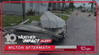 Bradenton mobile home park heavily damaged from Hurricane Milton [upl. by Fitzger306]