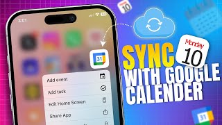 How to Sync Google Calendar with iPhone Calendar  StepbyStep Guide [upl. by Gadmon]