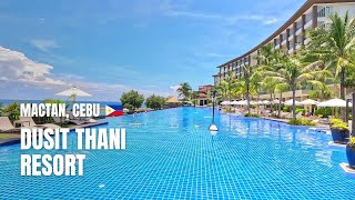 🇵🇭 4K Dusit Thani  A 5Star Beachfront Luxury Hotel in Mactan Cebu  Walking Tour  Philippines [upl. by Shields]