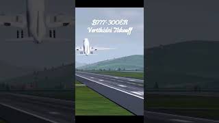 B777300ER Vertical Takeoff in Project Flight projectflightroblox [upl. by Damalus502]