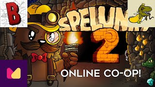 The 4 Best Spelunkers on Earth Play Spelunky 2 Coop [upl. by Kelsi]