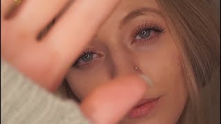 ASMR Tingle inducing visuals and ear massage with intense echo breathing and gibberish Layered [upl. by Fariss319]