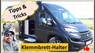 DIY Tipps und Tricks Sunlight Cliff 640 Adventure Edition  Klemmbretthalter Fiat Ducato [upl. by Mehetabel]