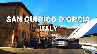 San Quirico dOrcia Italy  Driving Tour 4K [upl. by Dicky297]