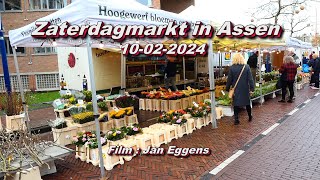 Zaterdagmarkt in Assen 10 02 2024 [upl. by Mcnutt]