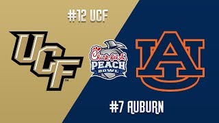 12 UCF vs 7 Auburn  2018 Chickfila Peach Bowl Highlights [upl. by Atinoj]