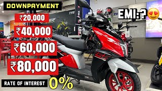 2024 TVs Ntorq 125Cc Race Xp Edition DownPayment  Full Finance Detailed  Interest  Document  EMI [upl. by Asoral]