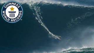 Largest wave surfed  Guinness World Records [upl. by Nitneuq]