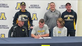 Archbolds Krayton Kern prepares for dualsport career at Adrian College [upl. by Aw]