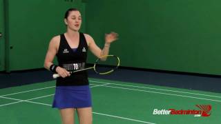 After a Smash How To Return A Lift To The Cross Court  Better Badminton [upl. by Adda]