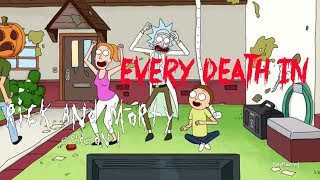 EVERY DEATH IN SERIES 16 Rick and Morty S01 2013 [upl. by Nylarej350]