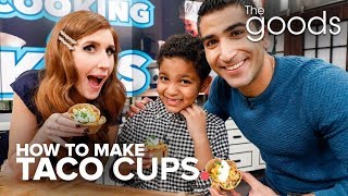 How to Make Taco Cups  The Goods [upl. by Nivan55]