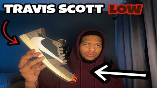 Travis Scott x Air Jordan 1 Low UABAT Review [upl. by Anitreb760]