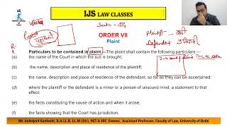 L  18 Order  7 Plaint Rule 1  9 Part 1 [upl. by Lorrie]