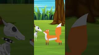 Moti And Fox  Cartoon animal  cartoonanimal  Story [upl. by Ahsoet820]