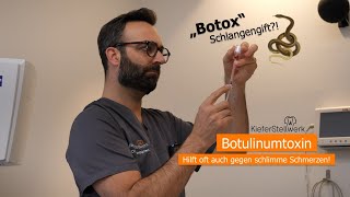 Botulinumtoxin  Botox hilft oft auch gegen Schmerzen [upl. by Sesom]