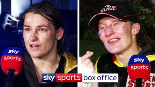 quotThis time she deserved to winquot  Katie Taylor amp Delfine Persoon react to their thrilling battle [upl. by Vine868]