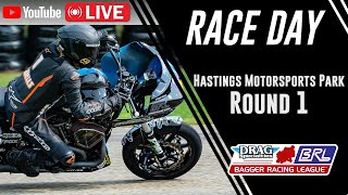 2024 Bagger Racing League Round 1  Motorsport Park Hastings  Full Live Broadcast [upl. by Melvin]