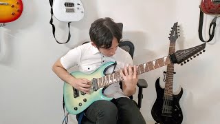 Major Djent Riff With PullOffs [upl. by Atikel]