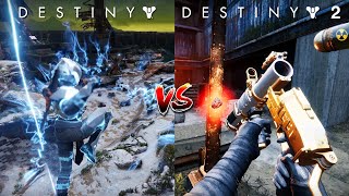 Fastest Movement Possible in Destiny 1 VS Destiny 2 [upl. by Toulon]