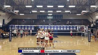 2024 Yorba Linda High School Girl’s Varsity Volleyball CIF Div 2 102324 YLHS vs Newport Harbor [upl. by Skyler]