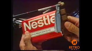 Nestle Traditional Swiss Milk Chocolate Commercial 1988 [upl. by Anselma920]